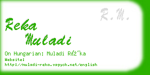 reka muladi business card